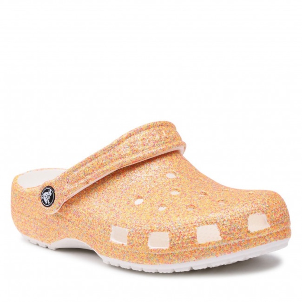 Brand New Orange glitter crocs size m7/w8